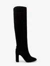 Dolce & Gabbana Chain-embellished Block-heel Boots In Black