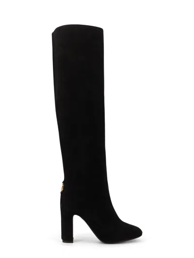 Dolce & Gabbana Suede Boots In Black