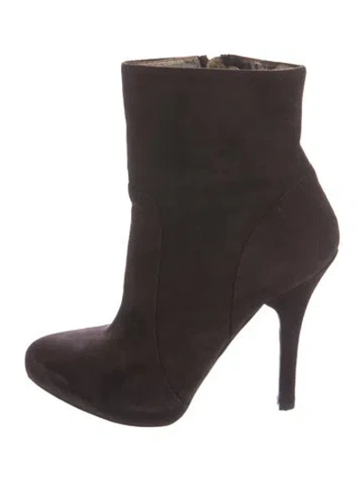 Pre-owned Dolce & Gabbana Suede Boots In Black