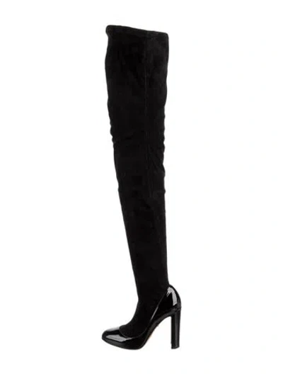 Pre-owned Dolce & Gabbana Suede Boots In Black