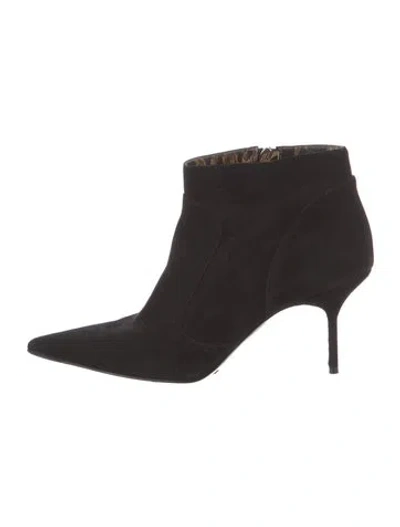Pre-owned Dolce & Gabbana Suede Boots In Black
