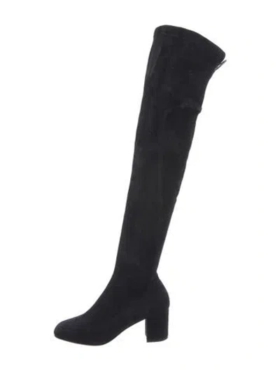 Pre-owned Dolce & Gabbana Suede Boots In Black