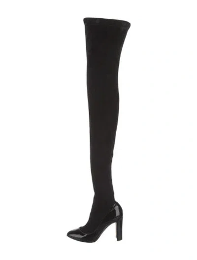 Pre-owned Dolce & Gabbana Suede Boots In Black