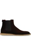Dolce & Gabbana Suede Chelsea Boots In Brown