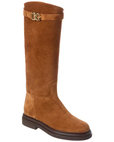 DOLCE & GABBANA DOLCE & GABBANA SUEDE KNEE-HIGH BOOT