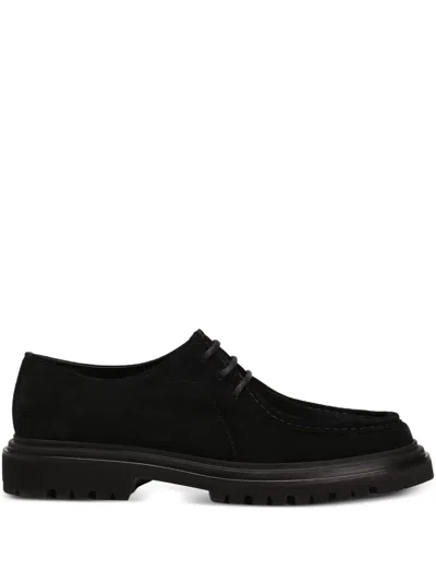DOLCE & GABBANA SUEDE LACE-UP DERBY SHOES