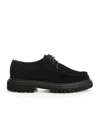 Dolce & Gabbana Polished Derby Shoes In Calf Leather In Black