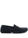 DOLCE & GABBANA MIDNIGHT BLUE SUEDE LEATHER DRIVER SHOES FOR MEN