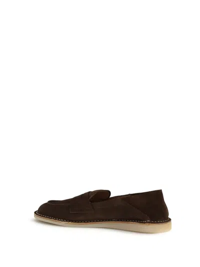 Dolce & Gabbana Suede Leather Loafer In Brown