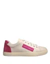 Dolce & Gabbana White Suede Leather Low Top Sneakers Shoes In White