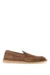 Dolce & Gabbana Brown Suede Loafers With Rubber Sole In Brown