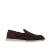 Dolce & Gabbana Suede Loafers In Brown