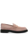 Dolce & Gabbana Suede Penny Loafers In Pink