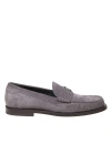DOLCE & GABBANA SUEDE LOAFERS WITH DG LOGO