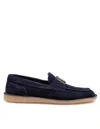Dolce & Gabbana Suede Moccasin From The New Florio Line In Blue