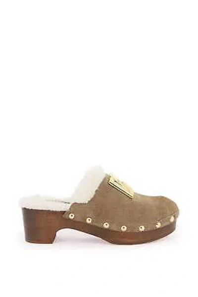 Pre-owned Dolce & Gabbana Suede Mules In Brown