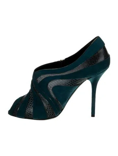 Pre-owned Dolce & Gabbana Suede Pumps W/ Tags In Blue