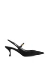 Dolce & Gabbana Leather Slingback Mules In Multi