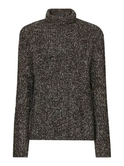DOLCE & GABBANA SUÉTER CON CUELLO ALTO - MULTICOLOR