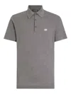 Dolce & Gabbana Men's Logo Cotton Polo Shirt In Grey