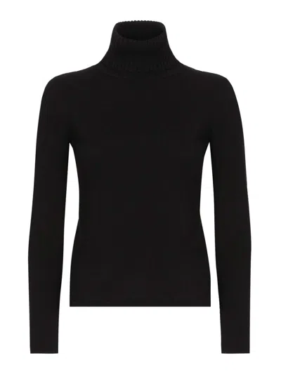 DOLCE & GABBANA SUÉTER CUELLO REDONDO - NEGRO