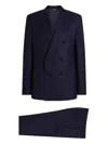 Dolce & Gabbana Double-breasted Suit In Blue