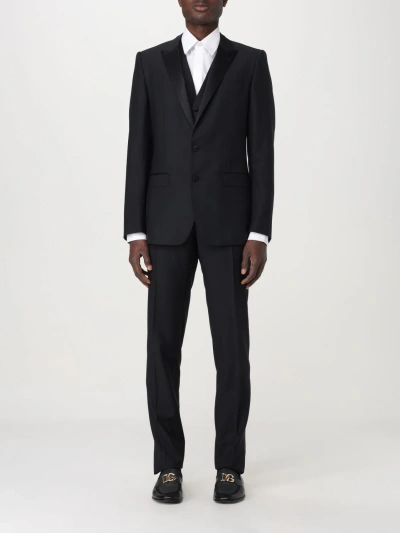 Dolce & Gabbana Suit  Men Colour Black