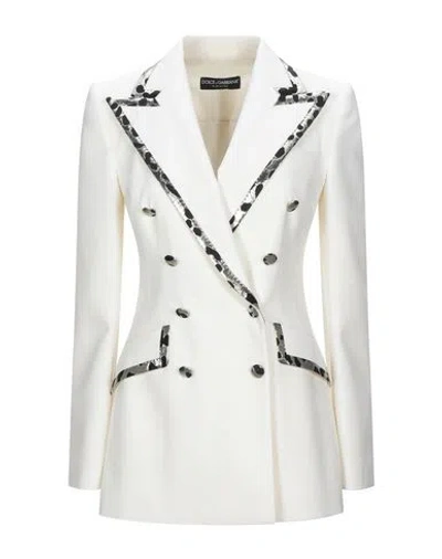 Dolce & Gabbana Suit Jackets In Ivory