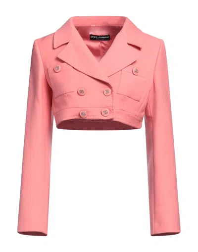Dolce & Gabbana Suit Jackets In Salmon Pink