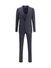 Dolce & Gabbana Men Virgin Wool-silk Blend Suit In Purple