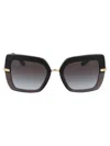 Dolce & Gabbana Womens Black Dg4373 Square-frame Acetate Sunglasses