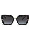 Dolce & Gabbana Womens Black Dg4373 Square-frame Acetate Sunglasses