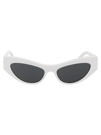 Dolce & Gabbana Dolce And Gabbana Dark Grey Cat Eye Ladies Sunglasses Dg4450f 331287 52 In 331287 White