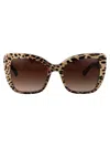 Dolce & Gabbana Print Family Sunglasses In Brown