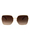 Dolce & Gabbana Gold Metal Sunglasses In Gold