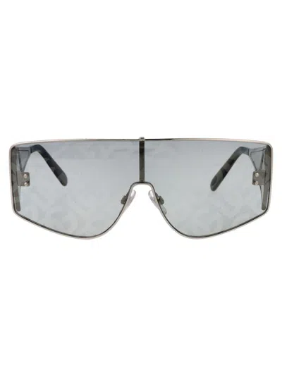 Dolce & Gabbana Silver Metal Sunglasses In Gray