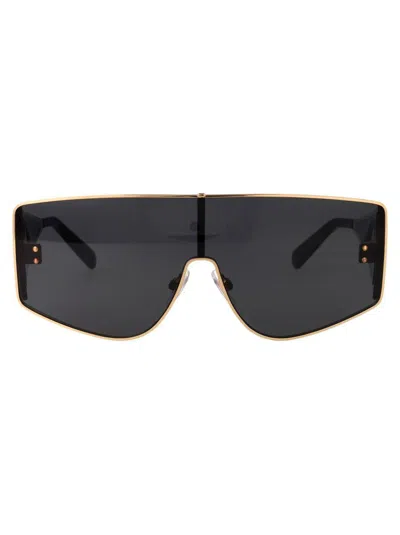 Dolce & Gabbana Gold Metal Sunglasses In Black