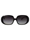Dolce & Gabbana Top Nero Su Stampa Leopardo Marrone Acetate Sunglasses In Black