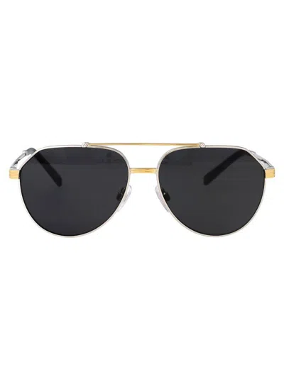 Dolce & Gabbana Sunglasses In 131387 Silver/gold