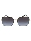 Dolce & Gabbana Eyewear Square Frame Sunglasses In 13348g Black