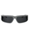 Dolce & Gabbana Dg-embossed Sunglasses In 303287 Rubberized Grey