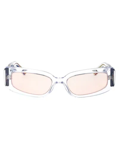 Dolce & Gabbana Transparent Rectangle-frame Sunglasses In 31336q Crystal
