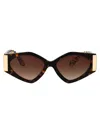 Dolce & Gabbana Tortoiseshell Round-frame Sunglasses In 321713 Havana On White Barrow