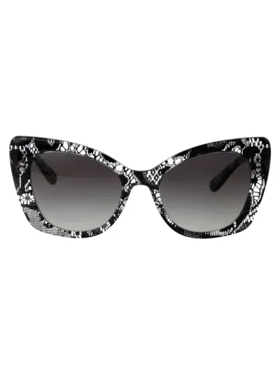 Dolce & Gabbana Sunglasses In 32878g Black Lace