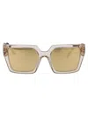 Dolce & Gabbana Square Sunglasses In 343203 Transparent Camel
