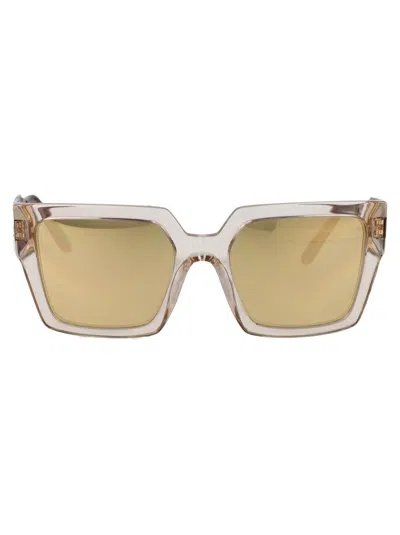Dolce & Gabbana Square Sunglasses In 343203 Transparent Camel