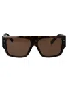 Dolce & Gabbana Tortoiseshell Rectangle-frame Sunglasses In 502/73 Havana