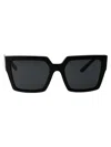 Dolce & Gabbana Crystal-embellished Square-frame Sunglasses In Black