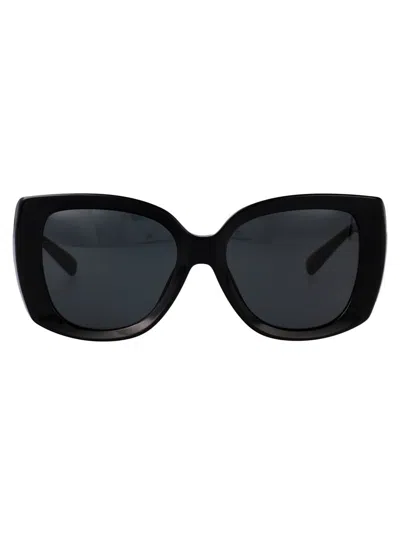 Dolce & Gabbana Black Acetate Sunglasses In Metallic