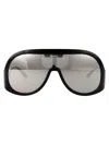 Dolce & Gabbana Black Injected Sunglasses In Gray